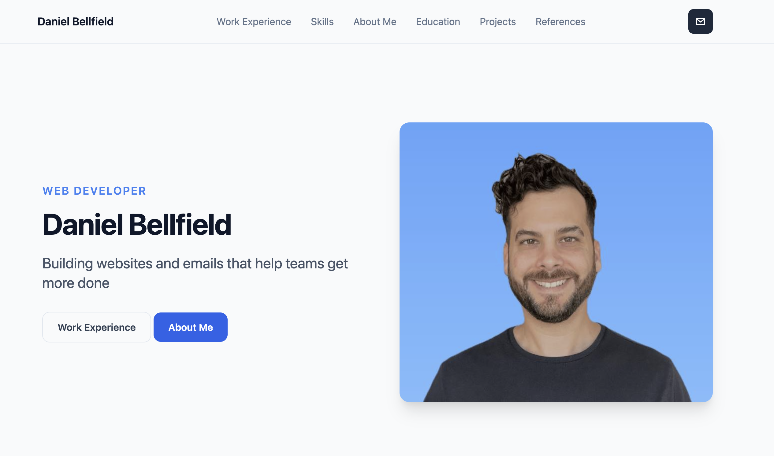 Portfolio example preview